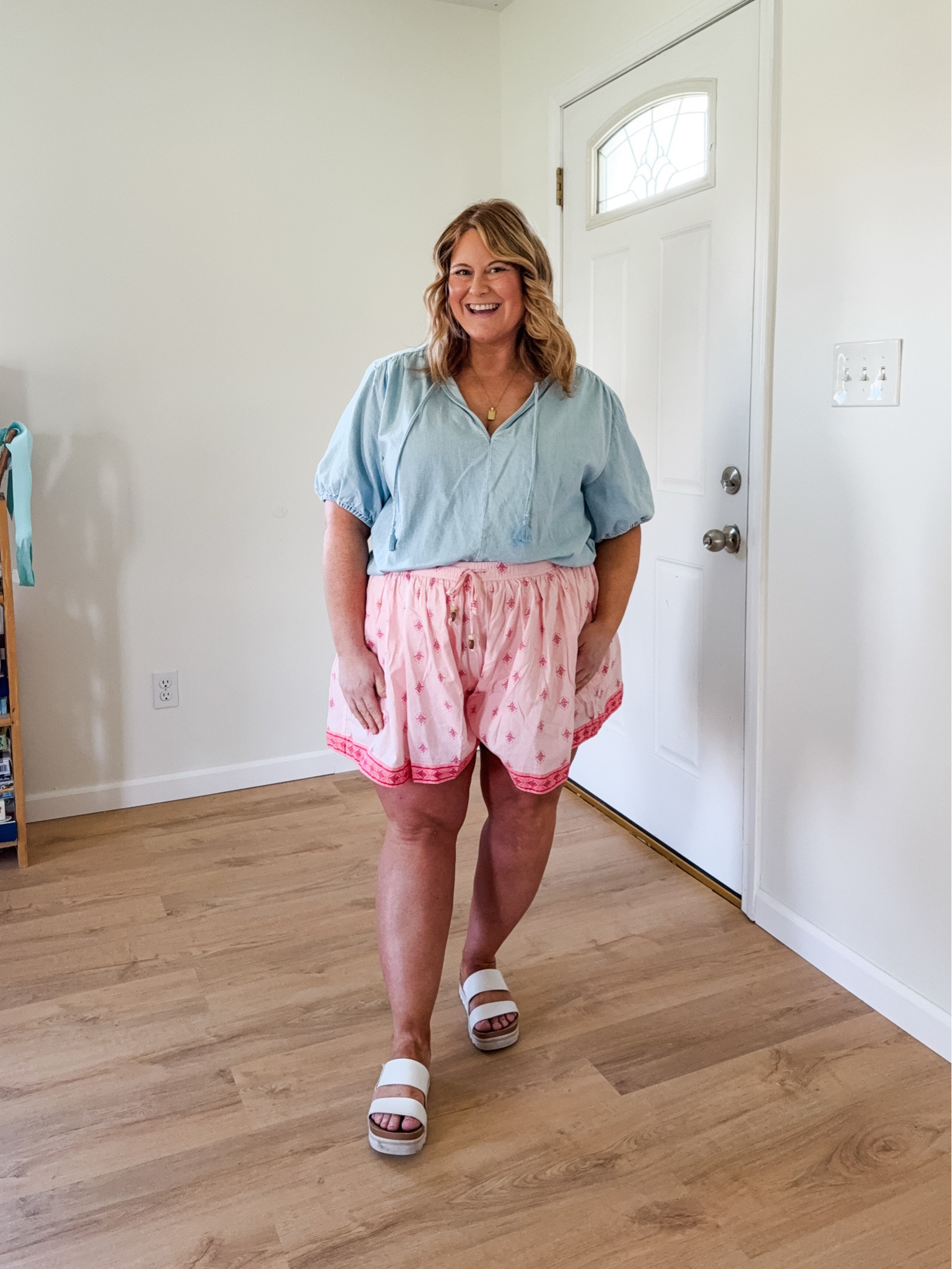 Wearing an XL in both my chambray top and shorts.

#LTKBump #LTKMidsize #LTKSeasonal