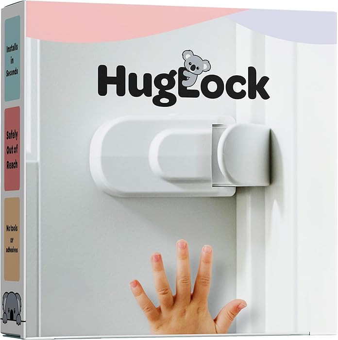 Huglock - The Snap-On Door Lock Kids Can't Reach or Defeat - No Tools or Adhesives Required - Wor... | Amazon (US)