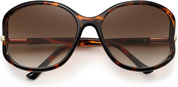 Trendy Oval Sunglasses for Women with UV400 Protection, Fashion round Shades for Driving, Vacatio... | Amazon (US)