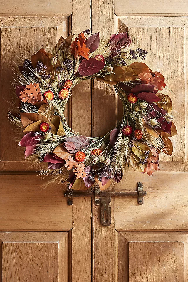 Autumn Harvest Preserved Wreath at Terrain | Terrain