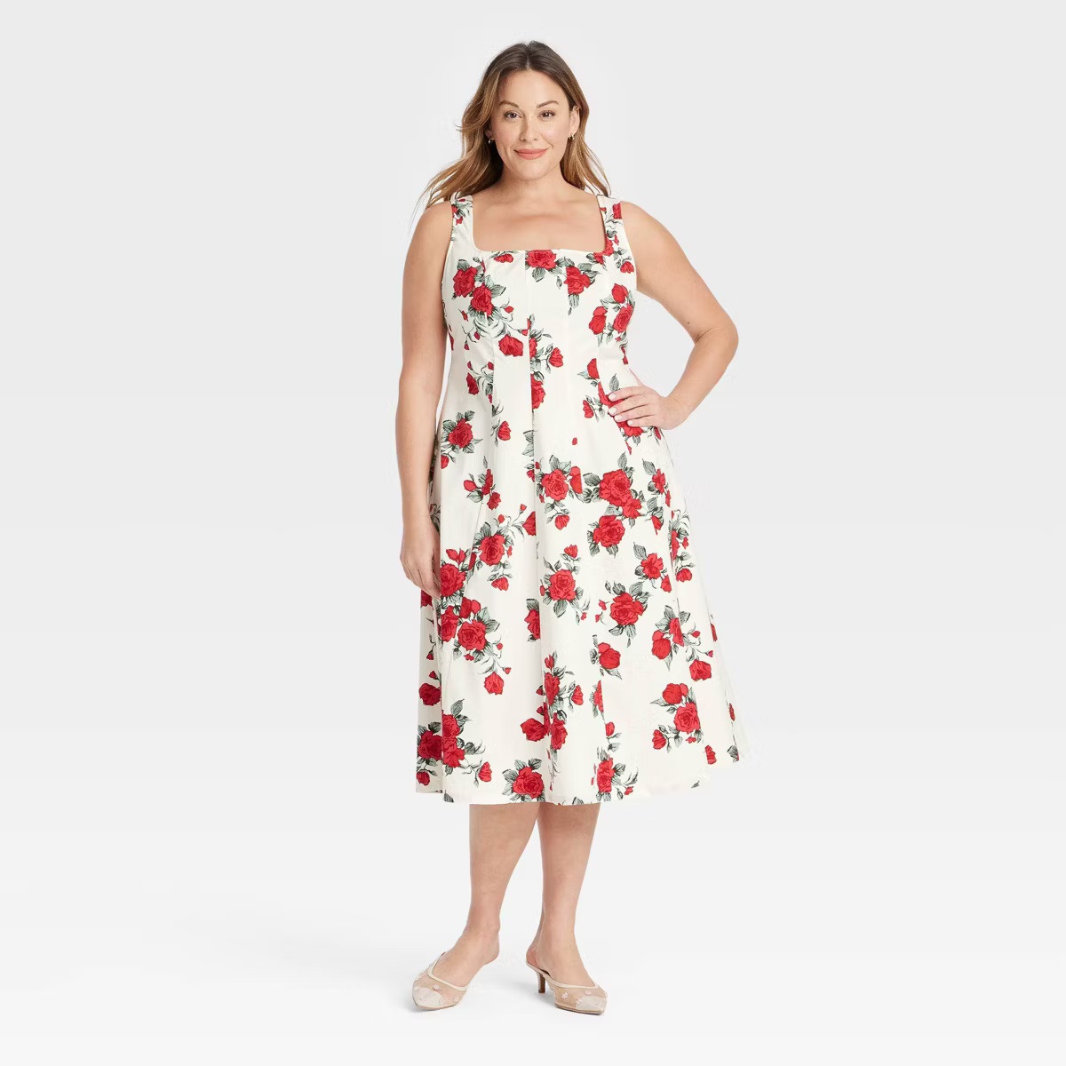 Women's Fit and Flare Midi A-Line Dress - Ava & Viv™ | Target