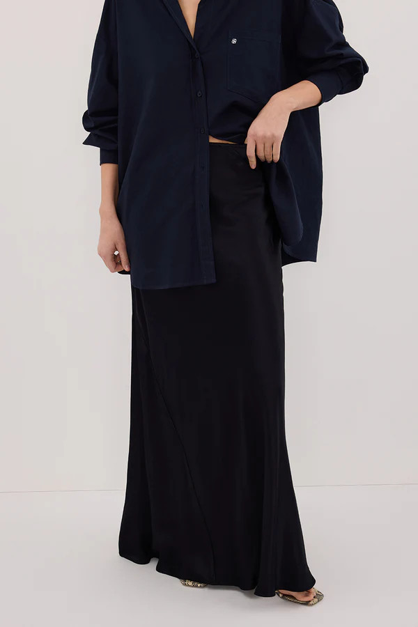 CHARLI INK SATIN MAXI SKIRT | DISSH