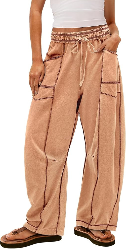 Yanekop Women's Baggy Wide Leg Palazzo Pants | Amazon (US)