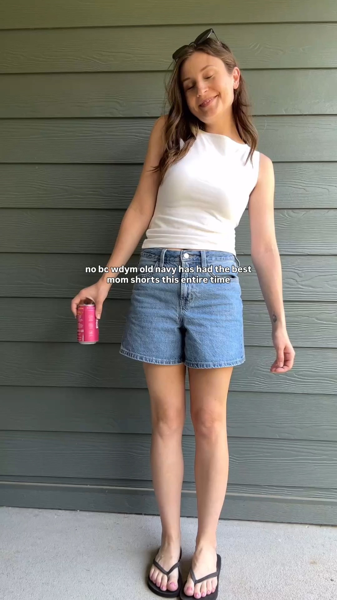 Old Navy High-Waisted Wow Baggy Jean Shorts with 5-inch inseam are the best mom shorts for the summer!! So comfy & I love the longer inseam! On sale! Top is reformation but linked similars!

mom shorts, jean shorts, denim shorts, postpartum, mom outfit, toddler mom, mom clothes, summer outfit inspo

#LTKootd #LTKSaleAlert #LTKmomlife