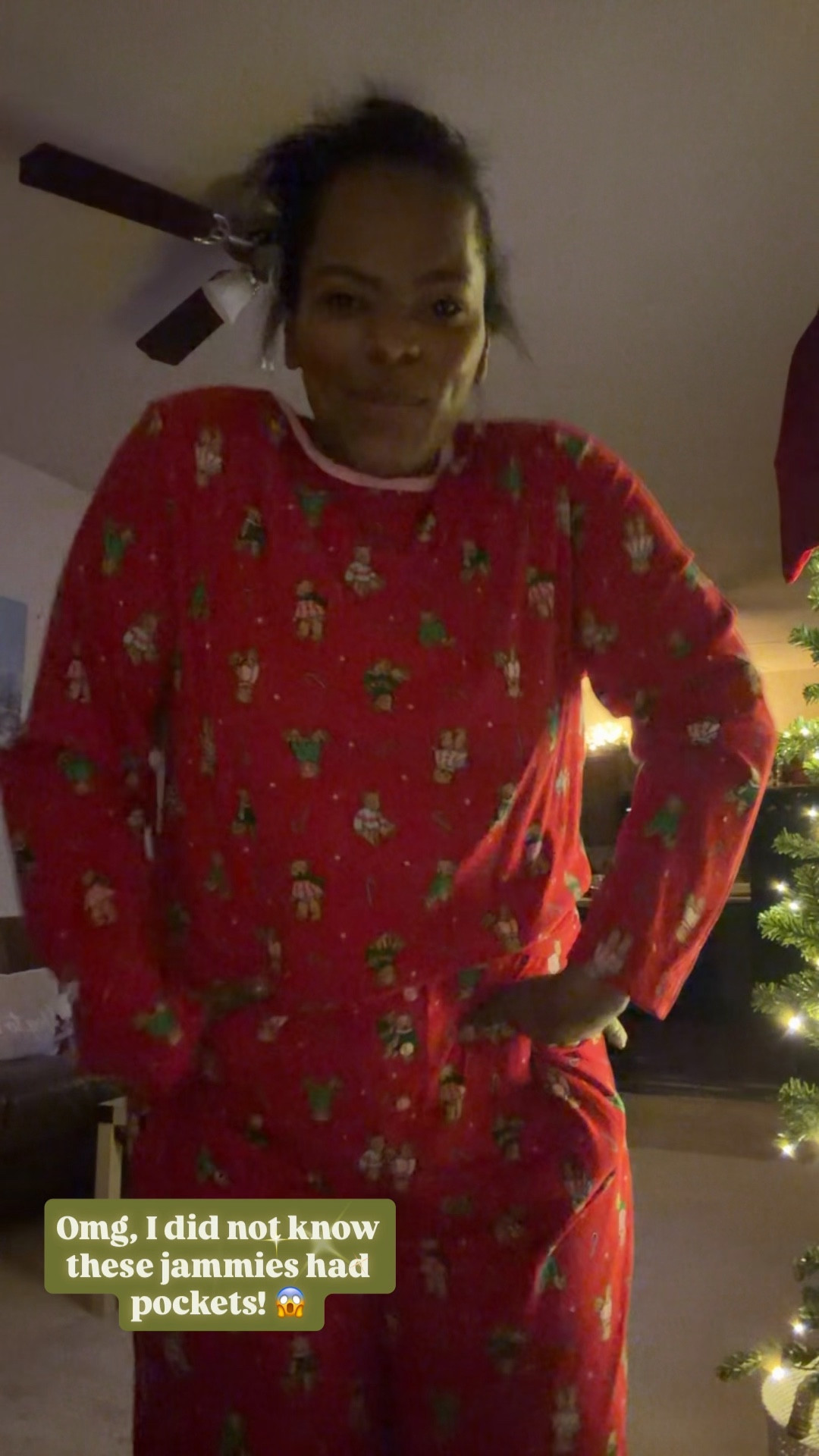 How fun are these holiday pajamas from Walmart with the super cute bears and candy cane all over and it has pockets!!! $20!!!! Wearing the xl. 🧸✨🎄

#LTKHoliday #LTKgrwm #LTKGiftGuide