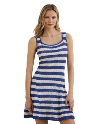Ralph Lauren Striped Pointelle Knit Sweater Dress  | Bloomingdale's Women | Bloomingdale's (US)
