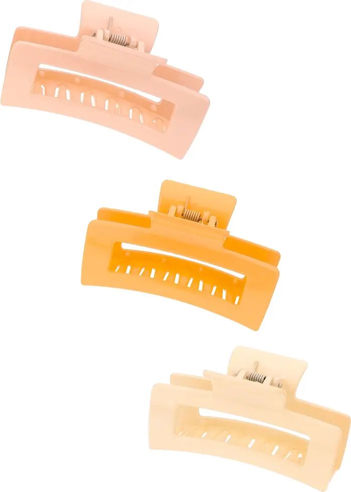 Ettika Spring 3-Pack Assorted Rectangle Claw Clips | Nordstrom | Nordstrom