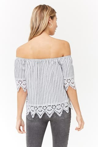 Crochet Lace Off-the-Shoulder Top | Forever 21 (US)