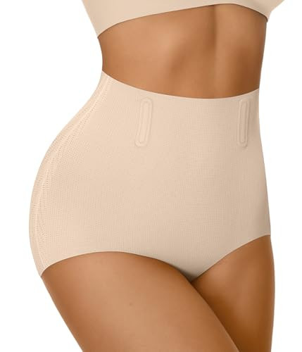 LUCKMEEY Tummy Control Shapewear Underwear for Women Seamless Girdle Butt Lifting Body Shaper Compression Panties Under Dress Nude | Amazon (US)