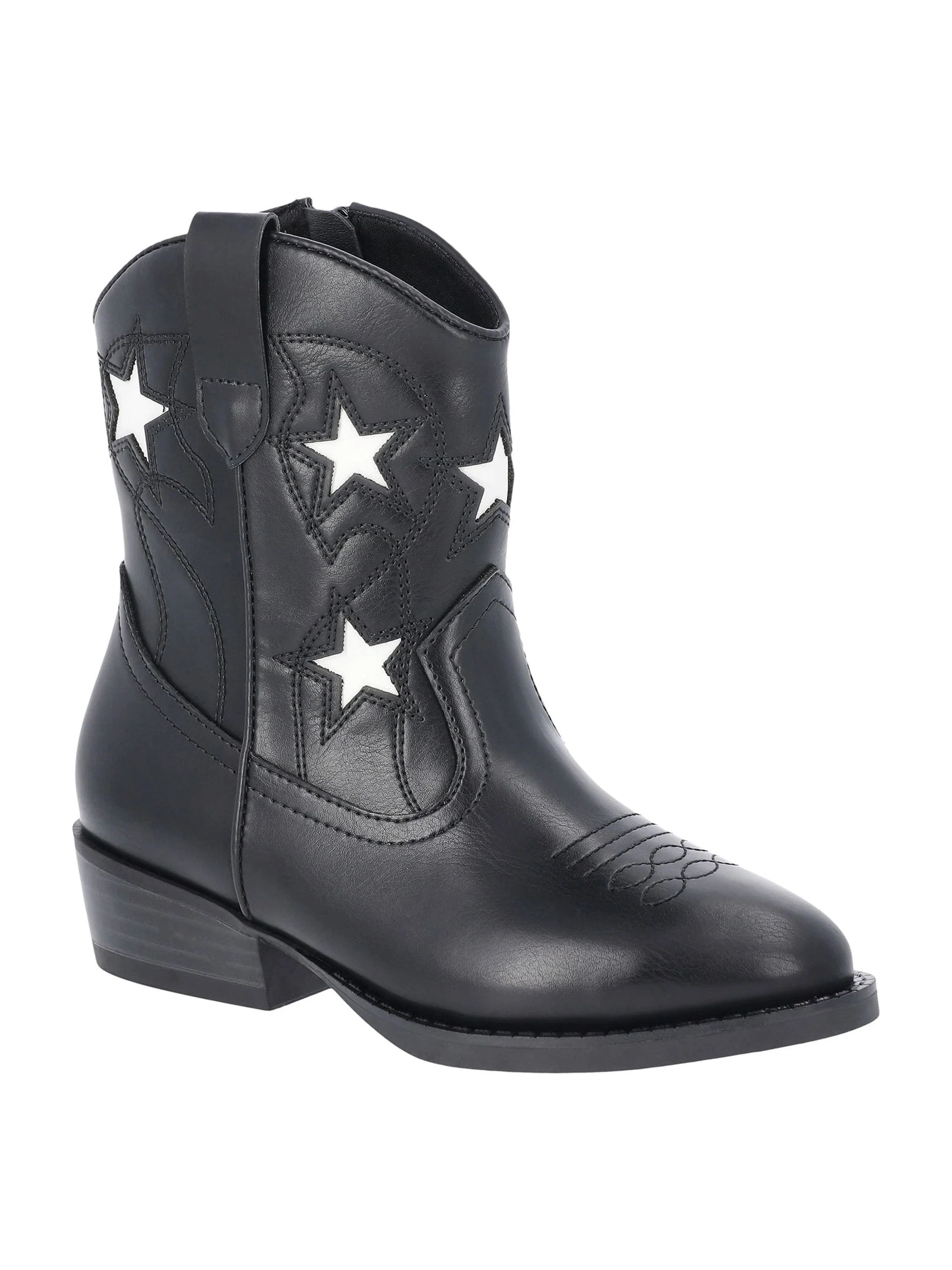 Wonder Nation Little & Big Girls Star Western Cowgirl Boots | Walmart (US)