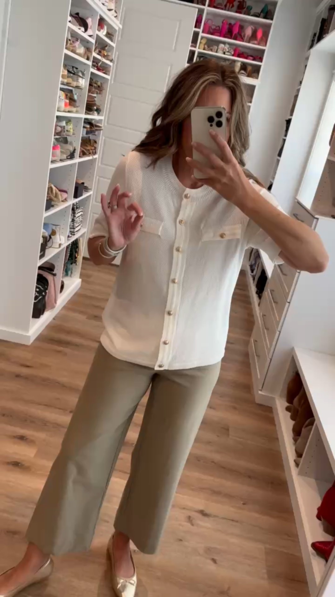 Chic and classic summer work wear in neutral tones—all from Amazon. I love a polished piece that looks professional but can also transition into happy hour! In a medium knit button down blouse, size 28 wide leg pants, ballet flats and accessories- fits tts. Shop dandy, neutral, classic, work outfit, old money, timeless, closet staple, teacher outfits

#LTKWorkwear #LTKStyleTip #LTKFindsUnder50
