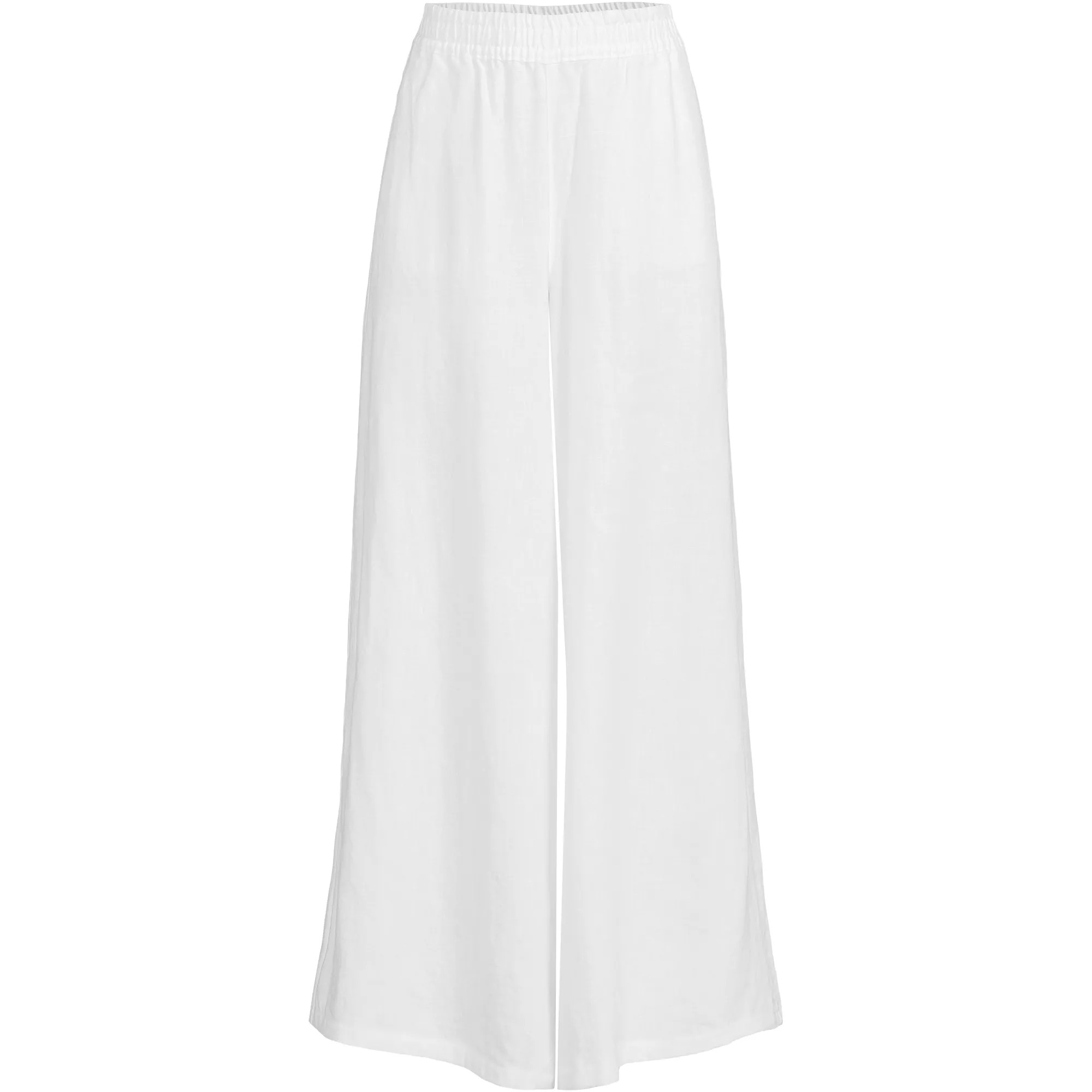 Women's Linen High Rise Palazzo Pants - Set Bottom | Lands' End (US)