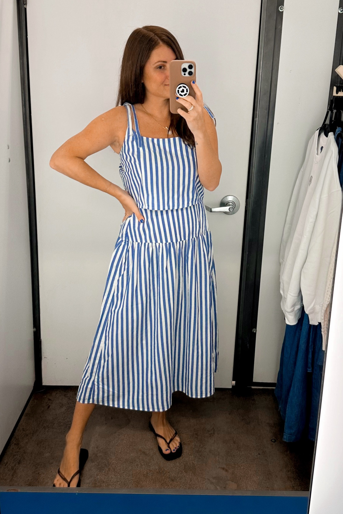 Loving this two-piece skirt and tank set from Old Navy! Love the tie, strap, detail, and the fit of the skirt! Wearing a size small in both top and bottom!

#LTKstyletip #LTKfindsunder50 #LTKsalealert