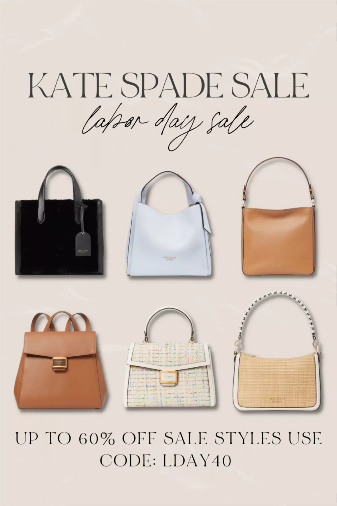 Kate Spade Faux Fur Tote Bags
