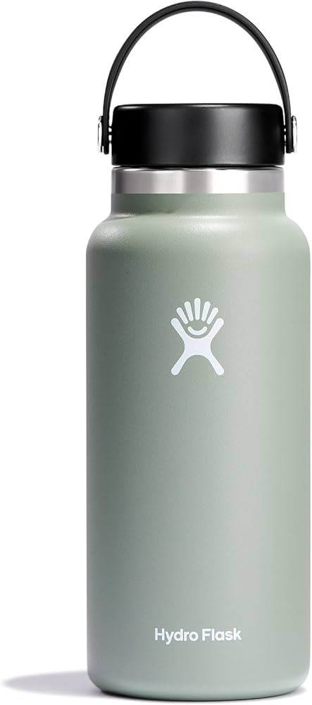 HYDRO FLASK Wide Mouth vacuum insulated stainless steel water bottle with leakproof closeable lid... | Amazon (US)