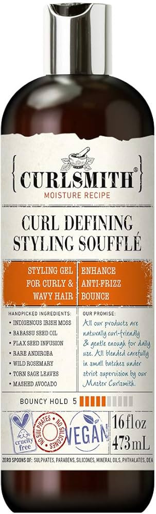 CURLSMITH - Curl Defining Styling Soufflé - Vegan Medium Hold Styling Gel for Wavy, Curly and Co... | Amazon (US)