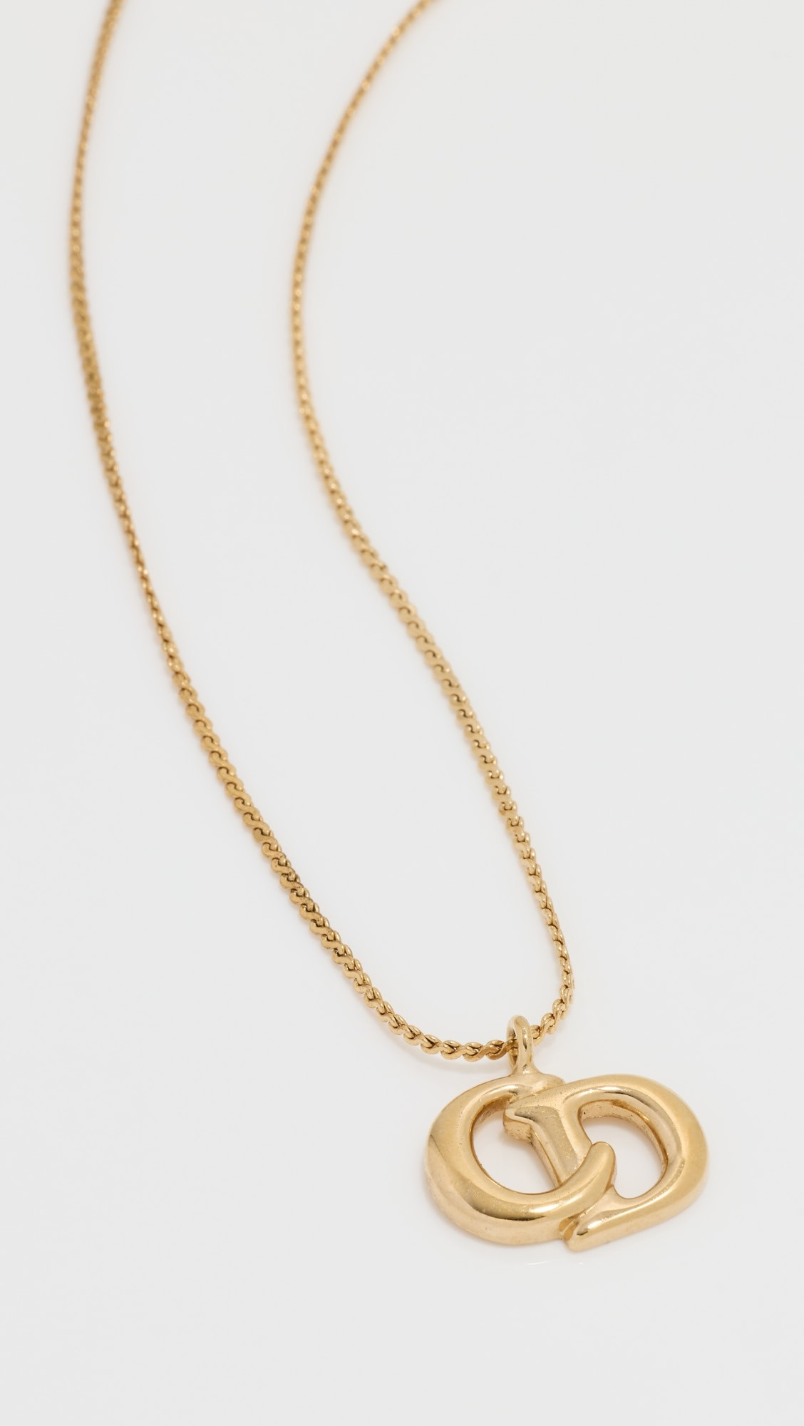 Dior Gold CD Necklace | Shopbop