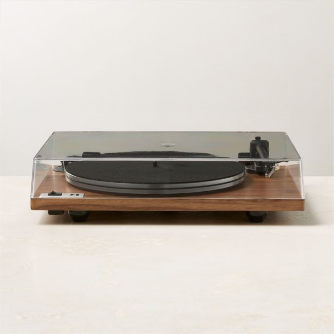 Orbit Plus (Gen 2) Walnut Turntable With Built-In Pre Amp | CB2
