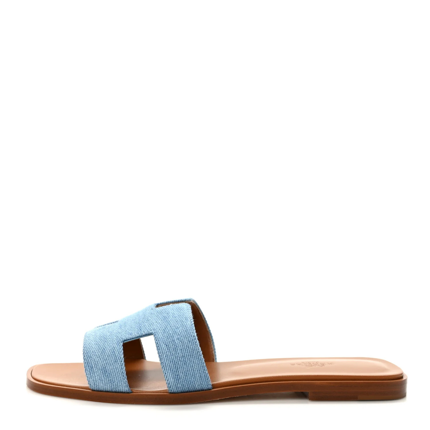 Denim Canvas Oran Sandals 39 Bleu Clair | FASHIONPHILE (US)
