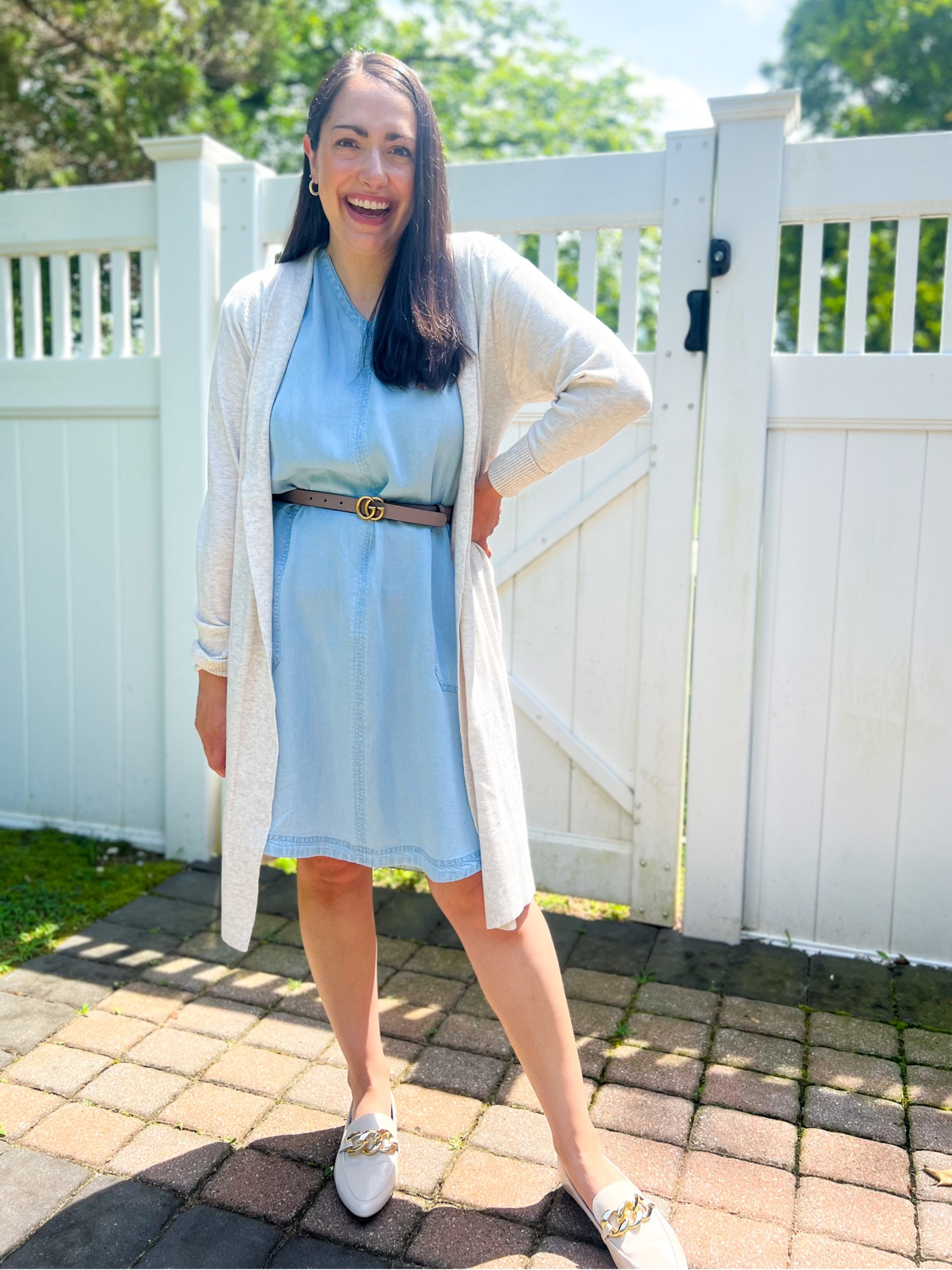 Teacher outfit idea
Dress: small
Cardigan: small
Flats: sized up half 

#LTKBacktoSchool #LTKstyletip #LTKunder50