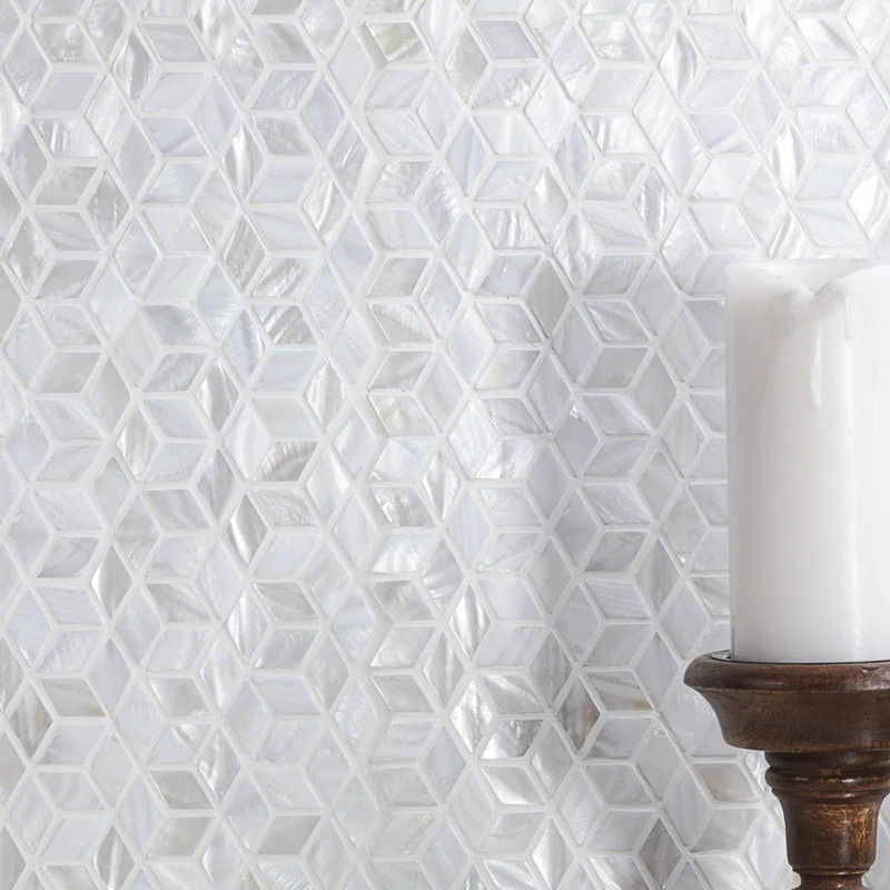 Pacif 0.39" x 0.79" Seashell Random Mosaic Wall & Floor Tile | Wayfair North America