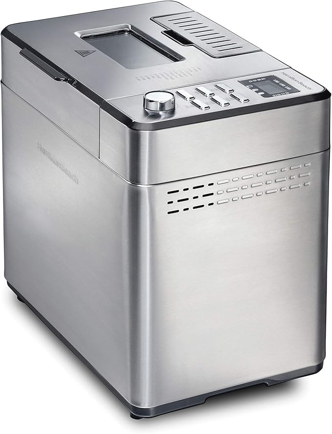 Hamilton Beach Premium Dough & Bread Maker Machine with Auto Fruit and Nut Dispenser, 2 lb. Loaf ... | Amazon (US)