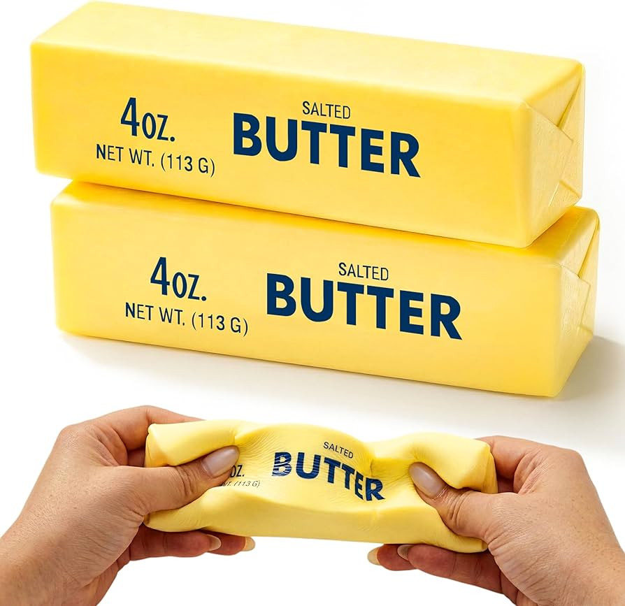2 PCS Slow Rising Butter Squishy Toys, Soft Squeeze Stress Relief for Office and Home, Sensory Fi... | Amazon (US)