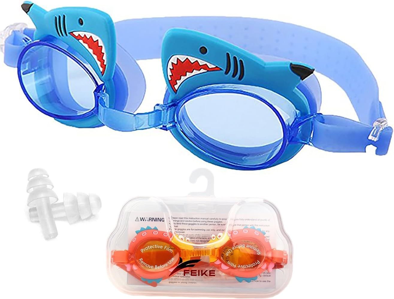Swimming Goggles for Kids, No Leak Anti Fog UV Swim Goggles Teens Age 3-12 | Amazon (US)