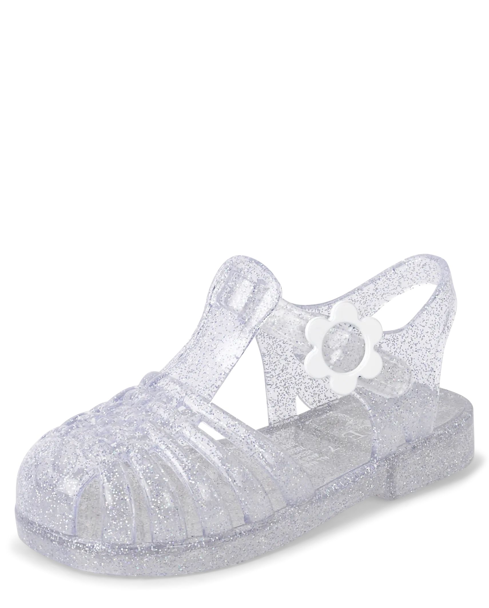 Toddler Girls Glitter Jelly Sandals | The Children's Place  - SILVER | The Children's Place