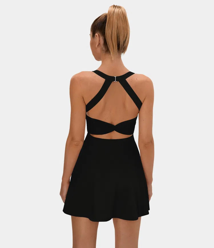 Women’s Backless Twisted Active Dress - Halara | HALARA