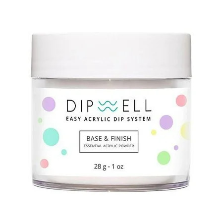 Nail DIP Powder, Pink & White, French Style, Dipping Acrylic For Any Kit or System by DipWell (Base & Finish) | Walmart (US)