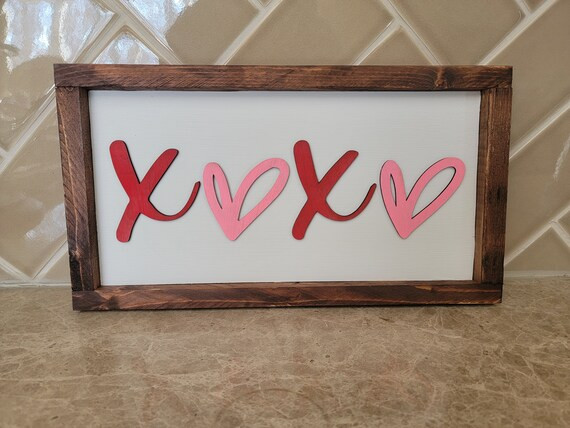 Valentine's Day XOXO Wood Sign | Etsy | Etsy (US)