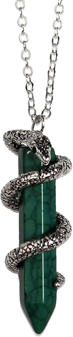 Harry Potter House Animal Gem Stone Pendant Necklaces- Slytherin, Gryffindor, Hufflepuff, Ravencl... | Amazon (US)