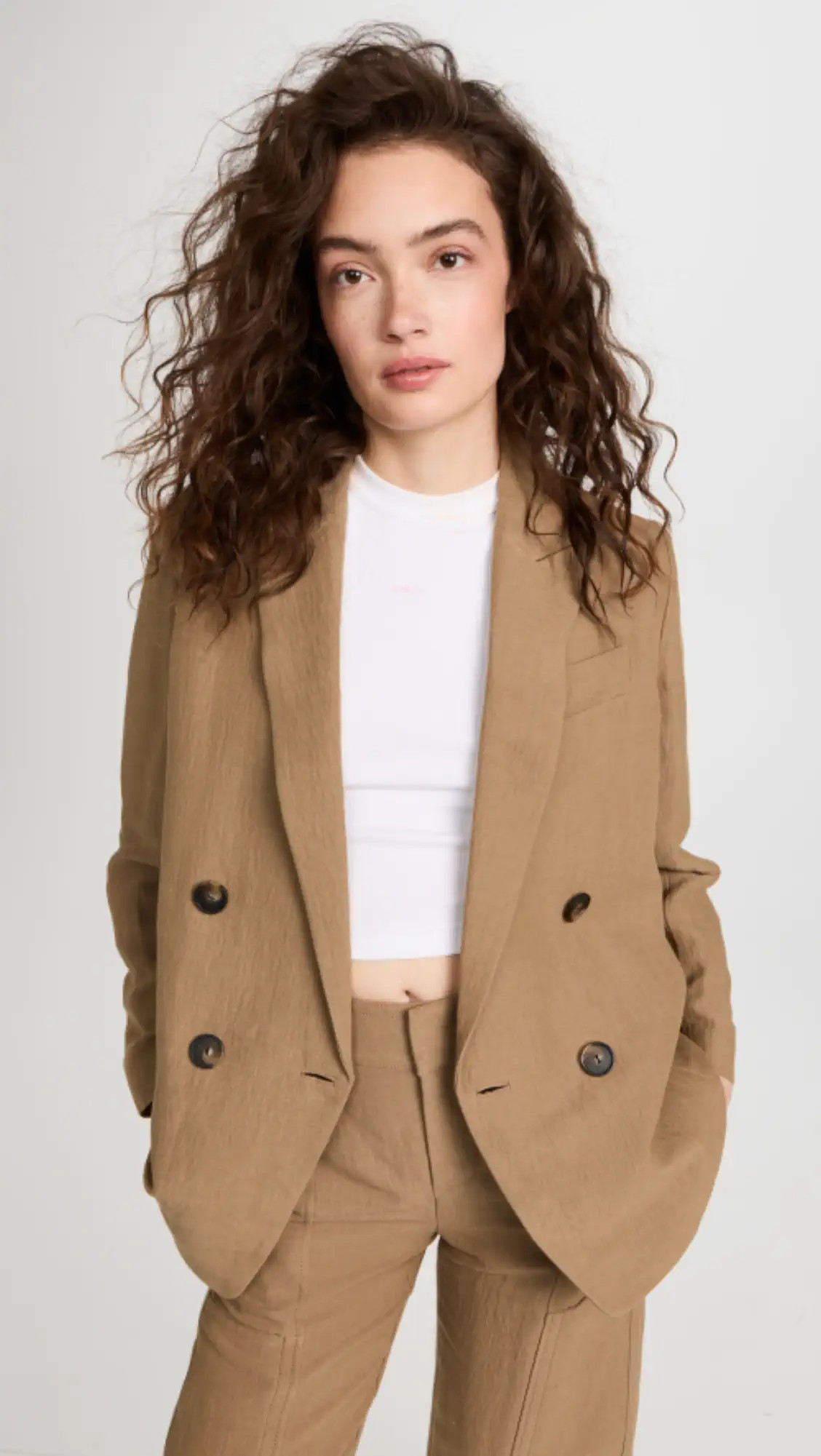Vince Double Breasted Boyfriend Blazer | Shopbop | Shopbop