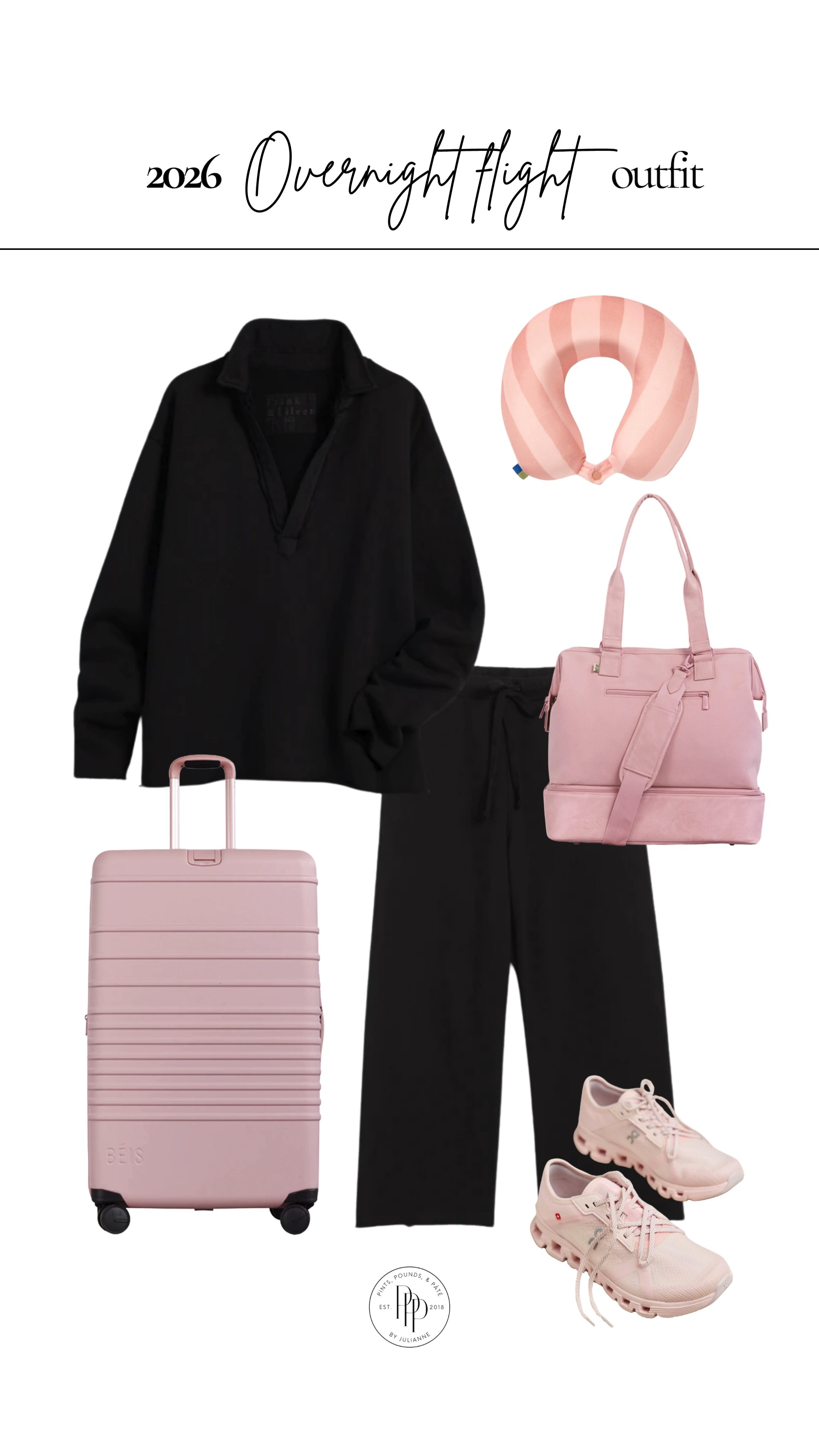 Overnight flight fit ✈️ comfy, cozy, and actually cute 🤍 

 #LTKootd #LTKSeasonal #LTKTravel