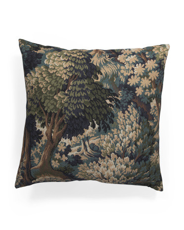 Made In Usa 22x22 Into The Woods Tapestry Oversized Luxe Pillow | TJ Maxx
