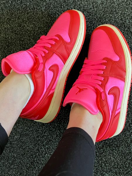 These Pink Jordan one sneakers are so cute for spring & summer! I love adding a pop of colour to a basic outfit! Xx

#LTKstyletip #LTKshoecrush #LTKover40