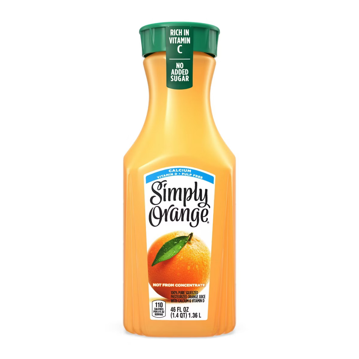 Simply Beverages Orange Pulp Free with Calcium and Vitamin D Juice - 46 fl oz | Target