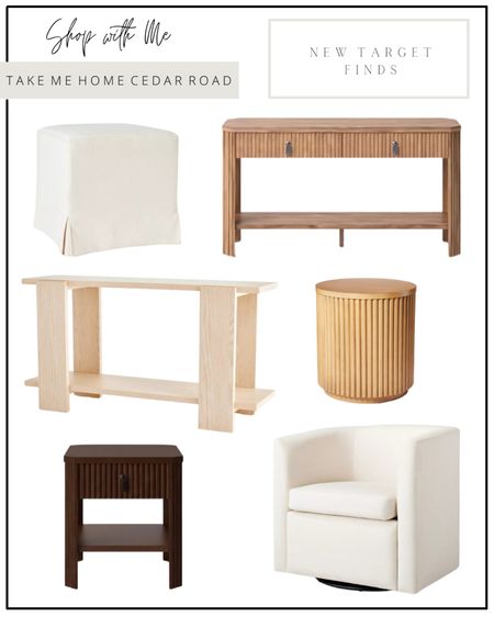 New Studio McGee furniture at Target, designer look for less!

Ottoman, console table, nightstand, round end table, side table, living room chair, accent chair, upholstered chair, linen chair, swivel chair, entryway table, fluted furnituree

#LTKhome