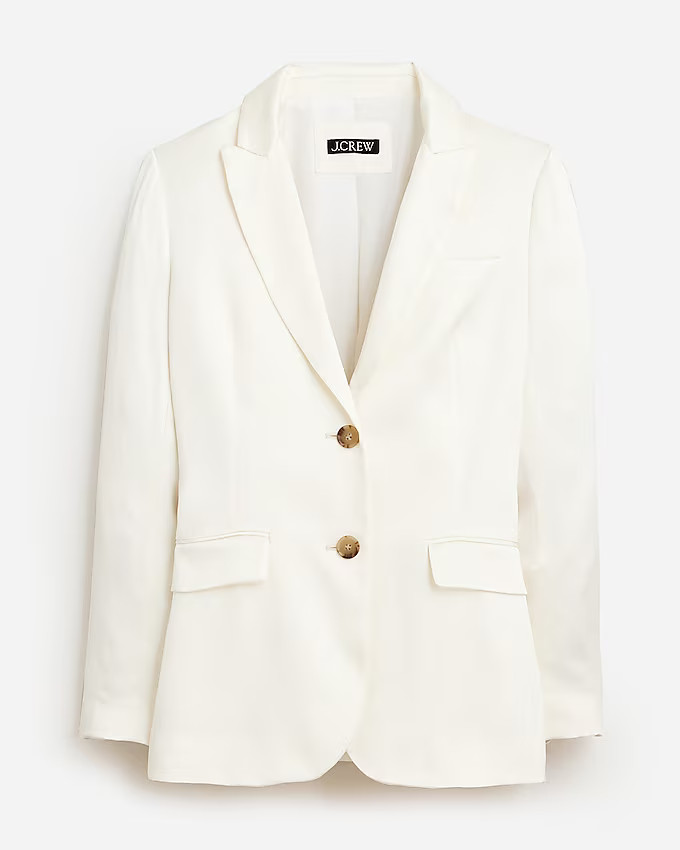 Long Parke blazer in luster crepe | J. Crew US