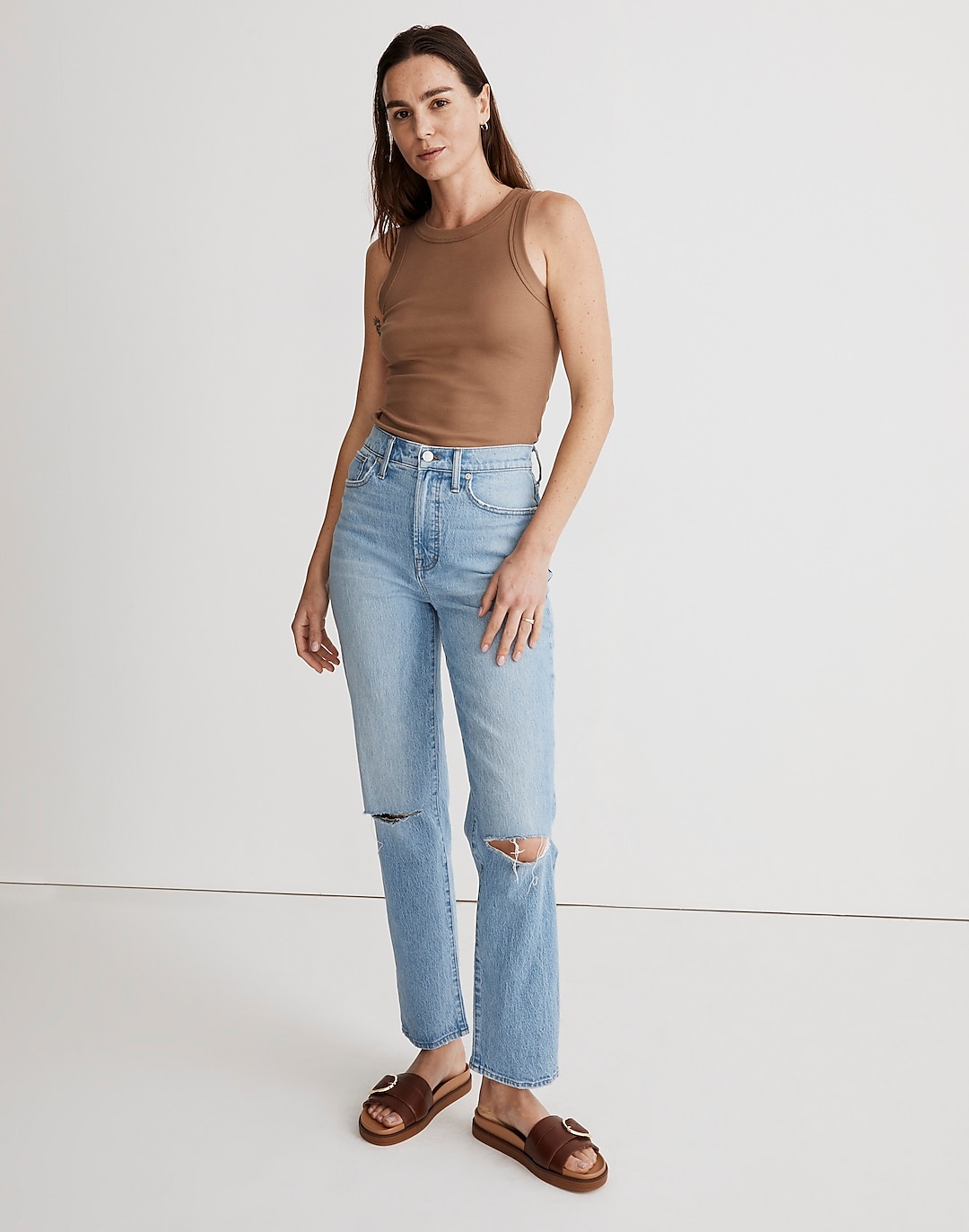 The Petite Perfect Vintage Straight Jean in Westanna Wash | Madewell