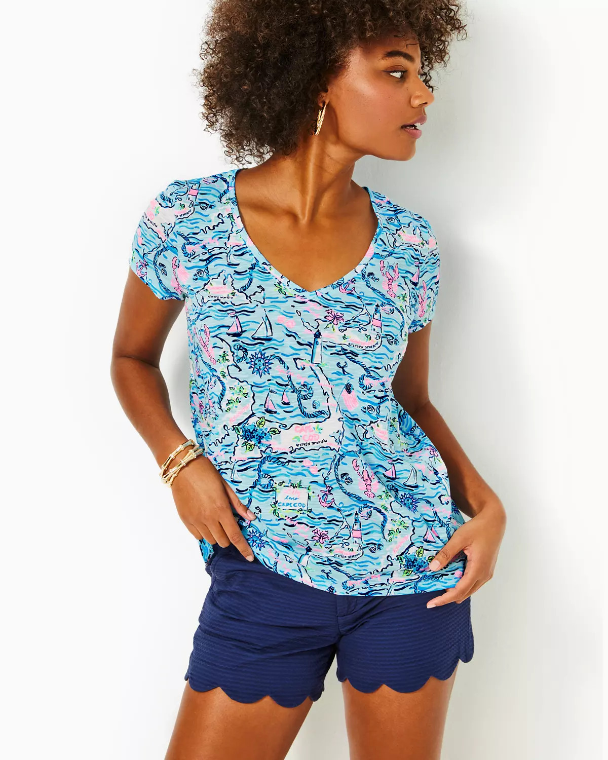 Etta V-Neck Top | Lilly Pulitzer