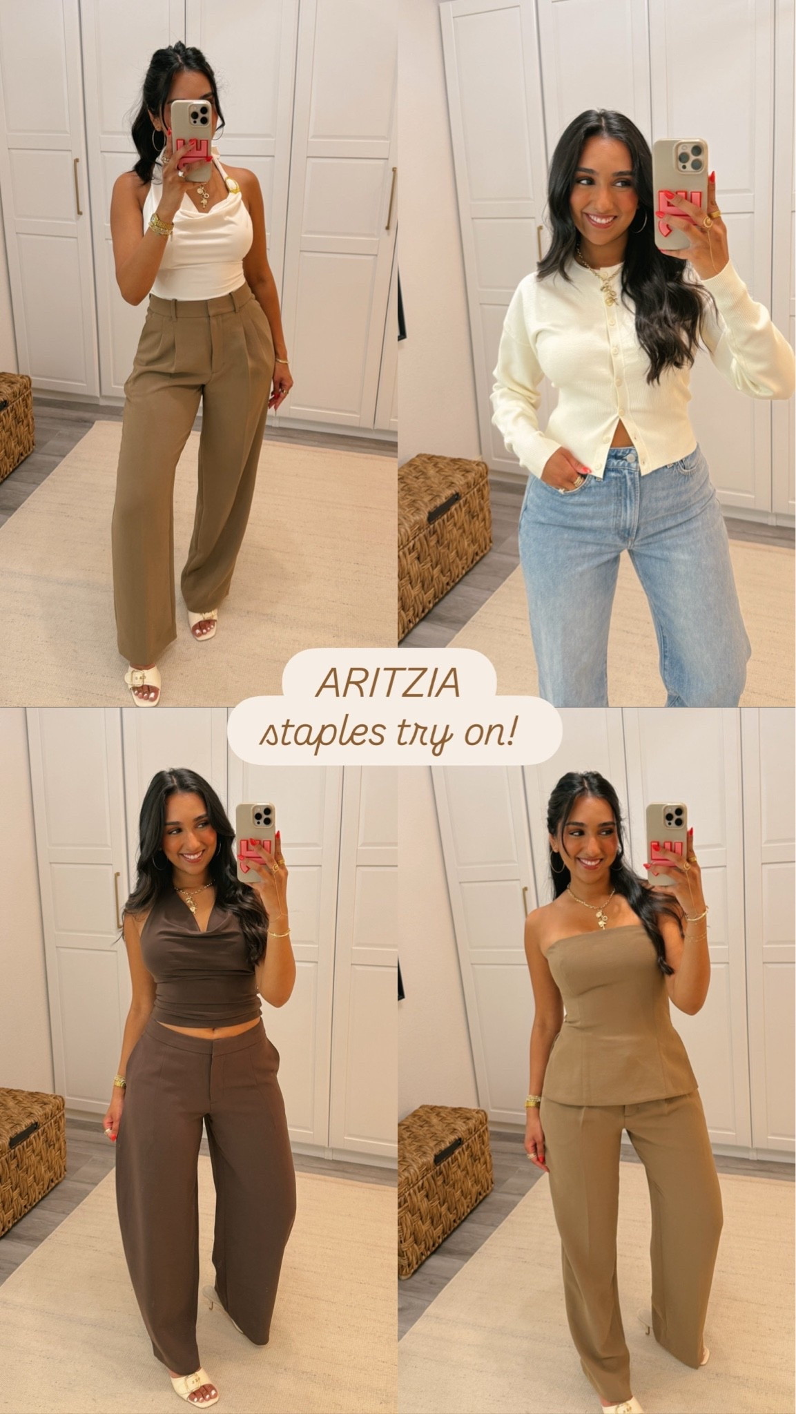 @aritzia try on!🫶🏽⭐️#aritziapartner #ad #aritziatryon links are down below! 


Sizing: 

Effotless and Farrah jeans are in the curve fit!
Effortless: 6 
Farrah: 28

Helix pants: 6

Posh tube top: 6 

Smooth matter tops: Small

Sweat set: Medium in both! 

Go lightly cardigan: Small