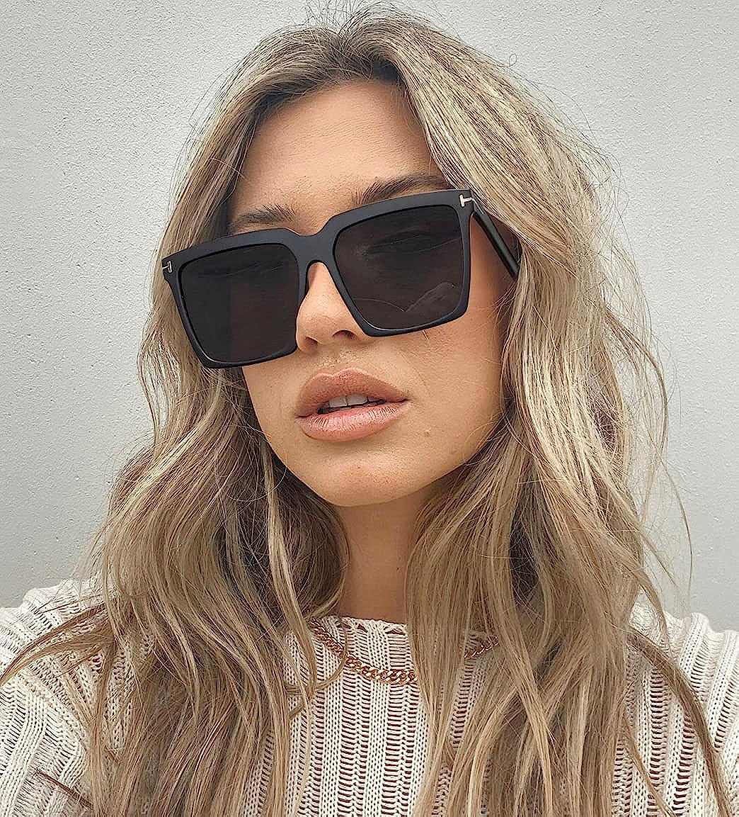 STORYCOAST Oversized Square Sunglasses Womens Retro Shades Luxury Big Sun Glasses UV400 Protectio... | Amazon (US)