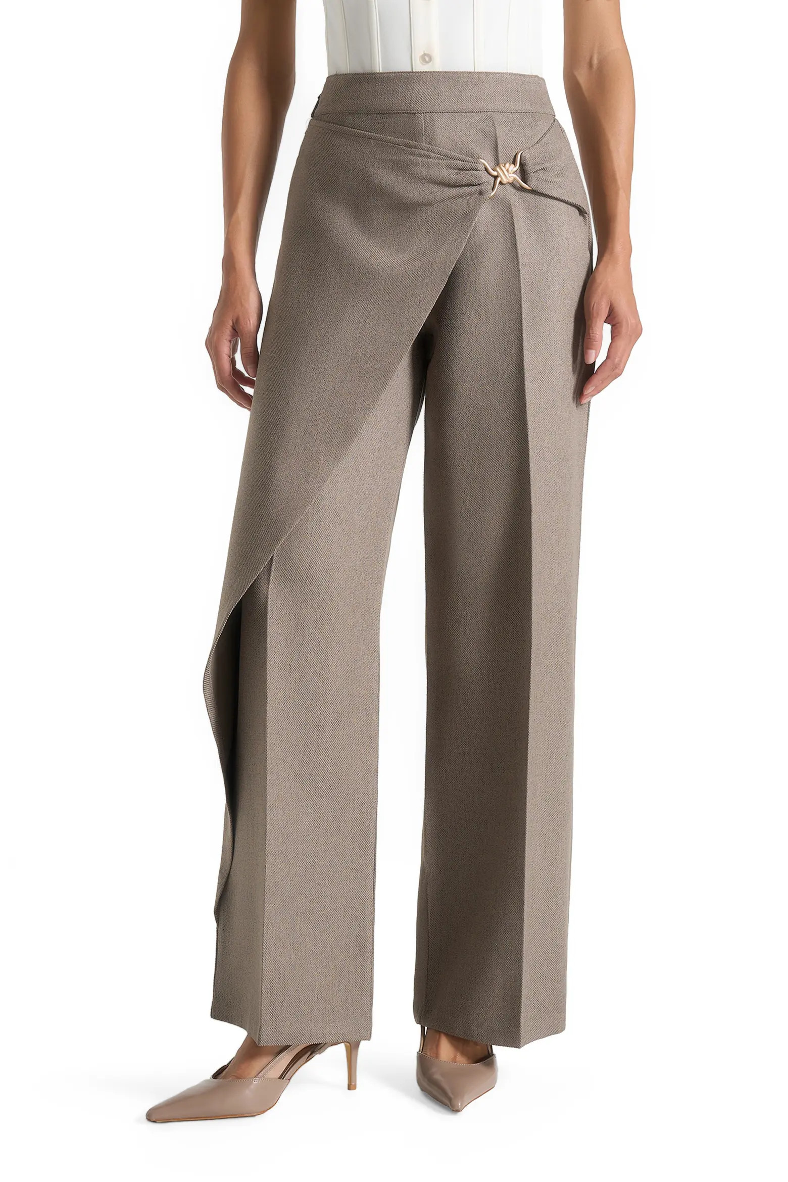 Beryl Draped Wrap Trousers With Hardware (Women) | Nordstrom | Nordstrom