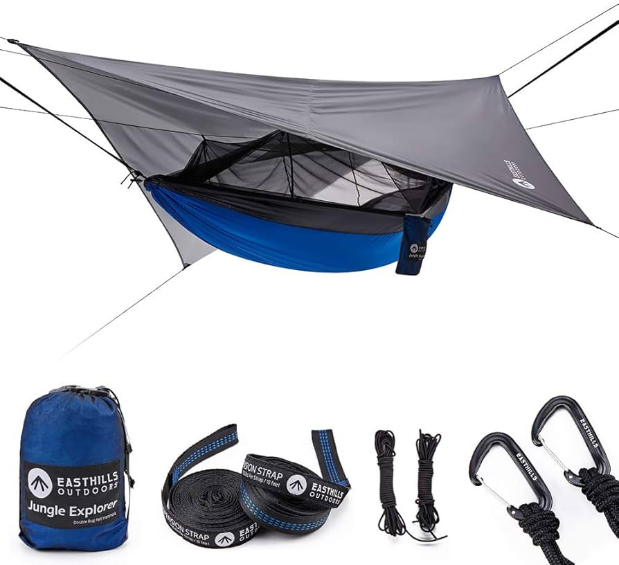 Easthills Outdoors Jungle Explorer 118" x 79" Double Camping Hammock Lightweight Rip-Stop Parachu... | Amazon (US)