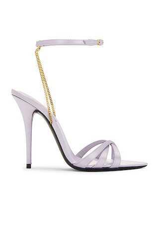 Saint Laurent Ankle Strap Sandal in Lavender | FWRD 