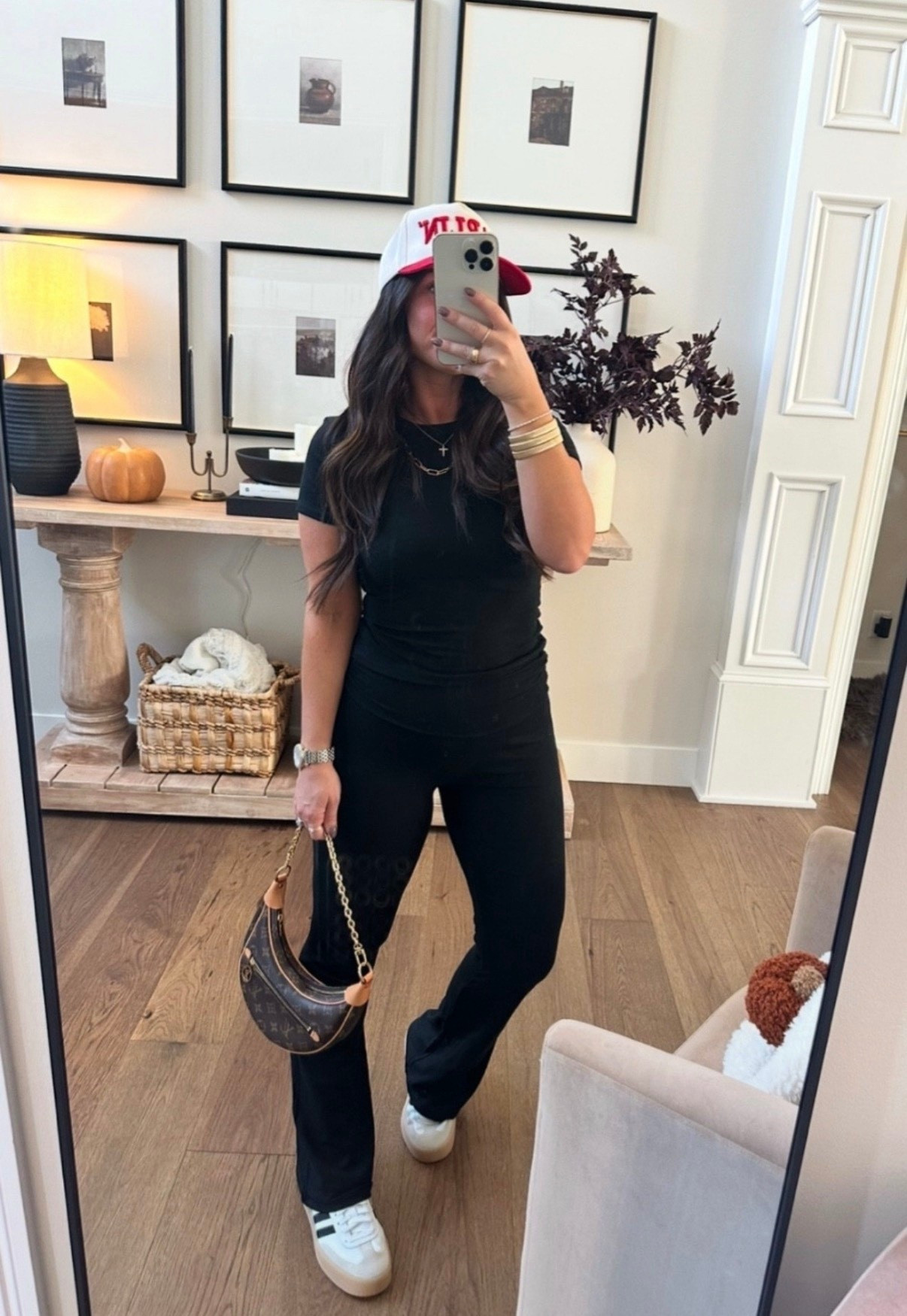 You can’t go wrong with a black set, pop of color in your hat, and a designer bag ✨

#LTKgrwm #LTKSeasonal #LTKootd