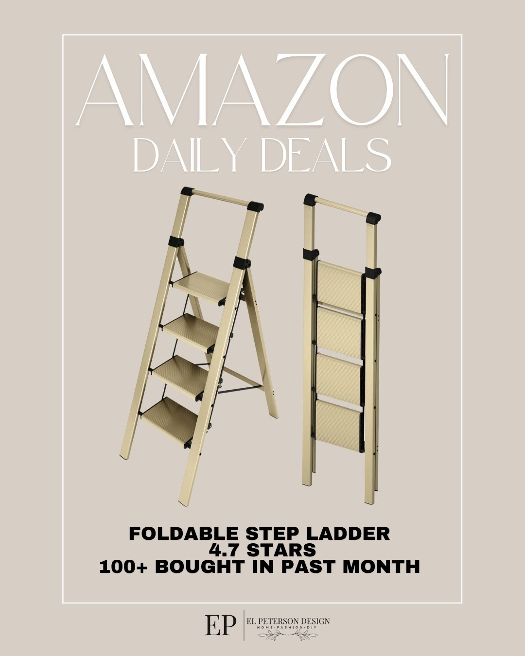 Amazon Daily Deals
Step lasdder

#LTKSaleAlert #LTKHome