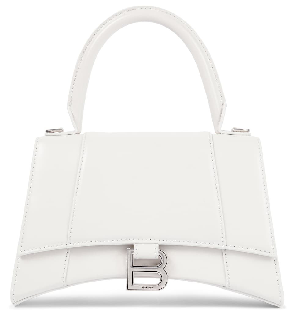 Hourglass Small leather shoulder bag | Mytheresa (INTL)